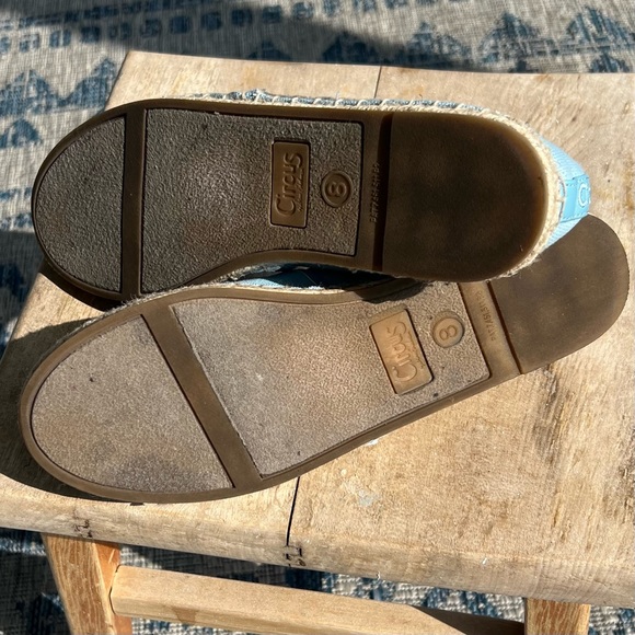 Circus By Sam Edelman Leni 6 Espadrille Flats  Blue/Silver Sz 8 Good Condition - Picture 5 of 9